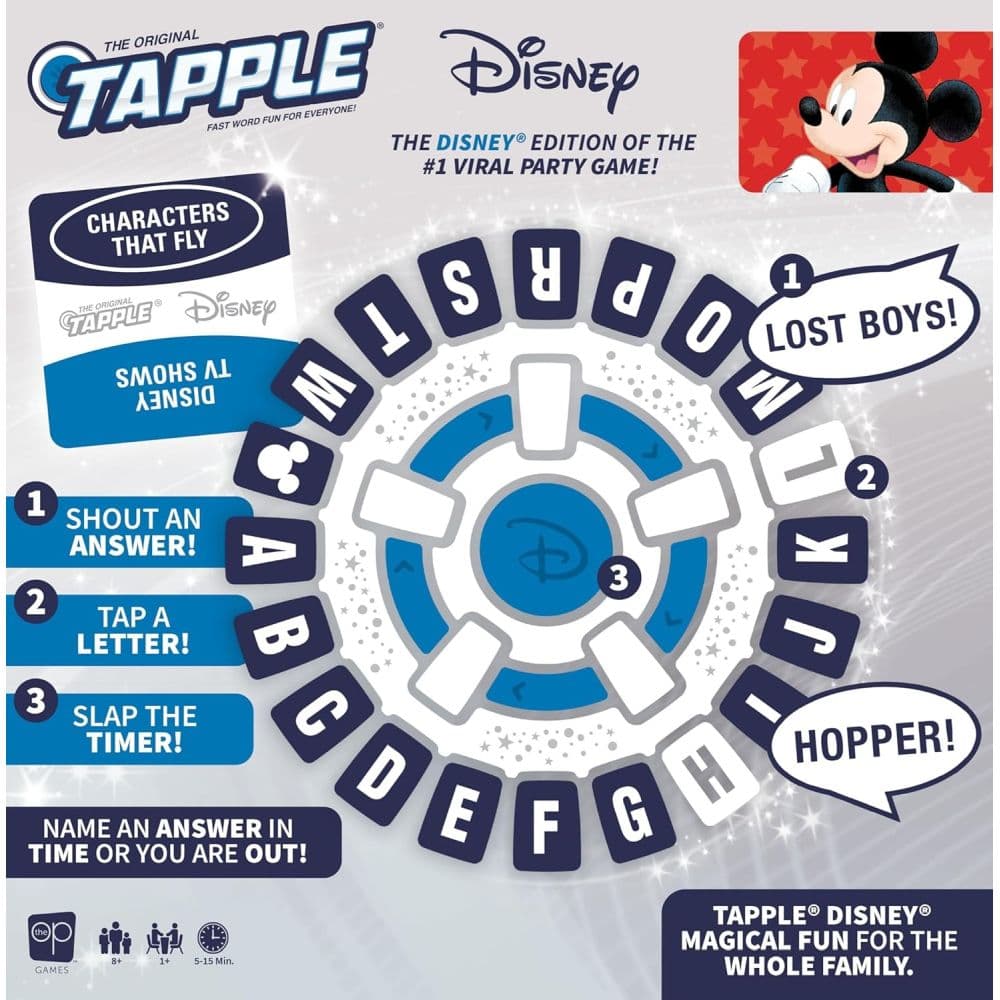 Tapple Disney Edition Fast-Paced Trivia Game First Alternate Image