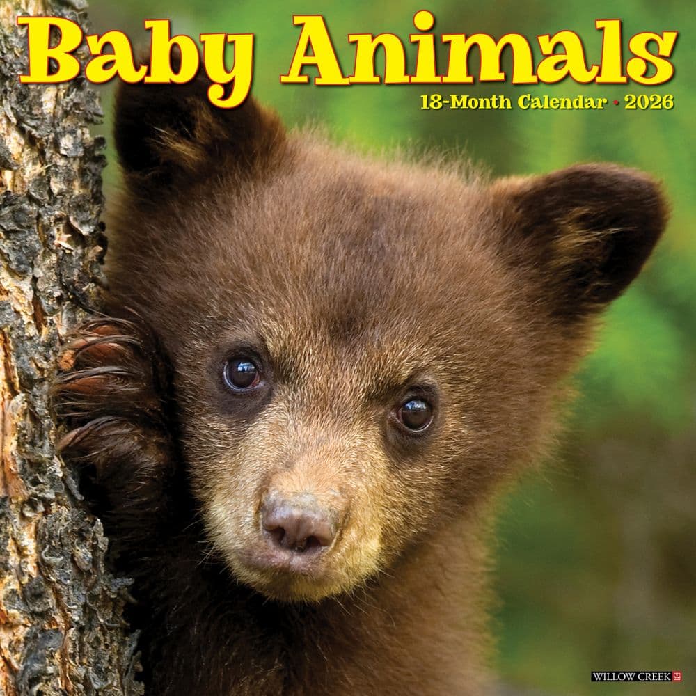 Baby Animals 2026 Wall Calendar Main Image