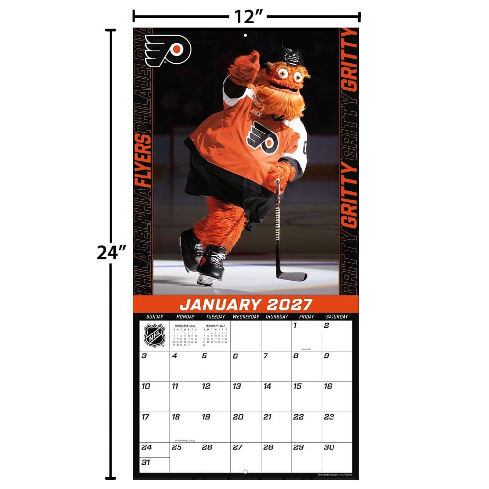 NHL Gritty 2027 Wall Calendar Fourth Alternate Image