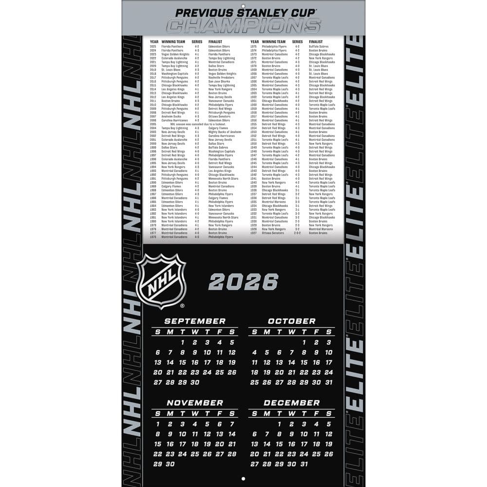NHL Elite 2027 Wall Calendar Second Alternate Image