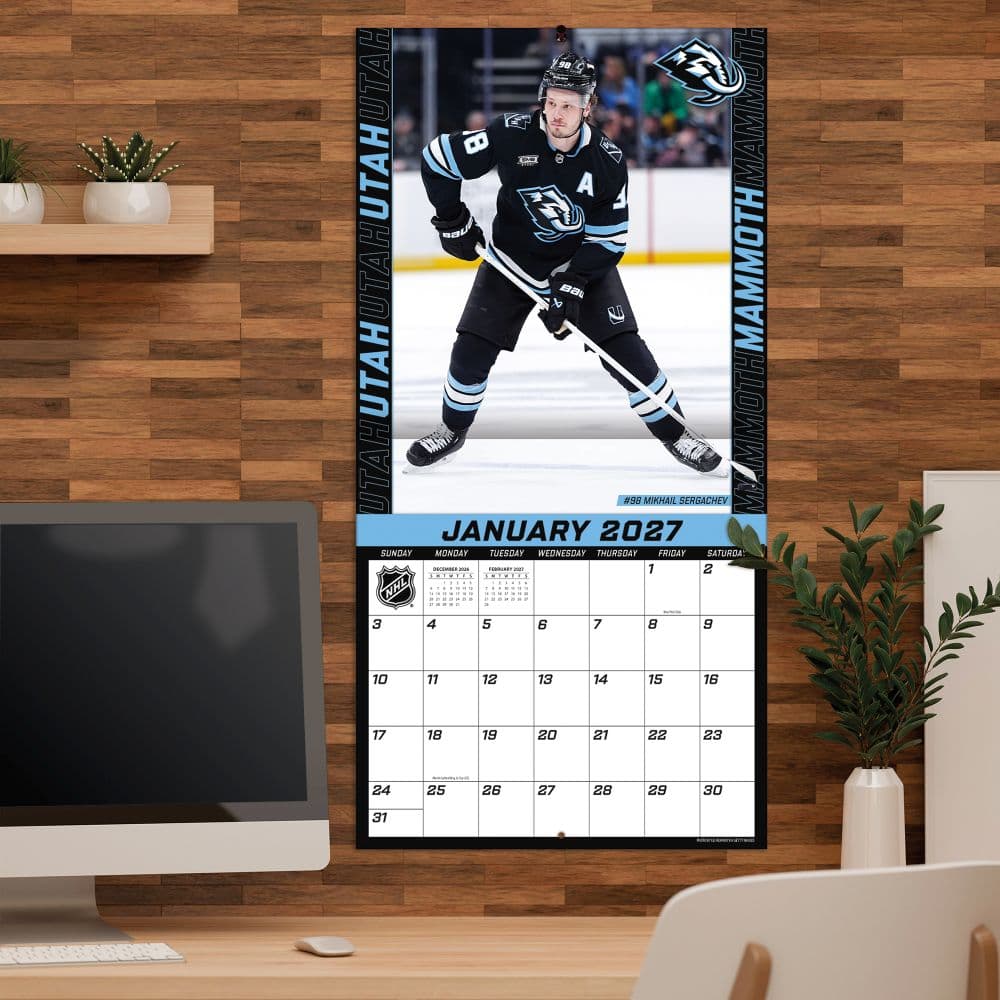 NHL Utah Mammoth 2027 Wall Calendar Fifth Alternate Image