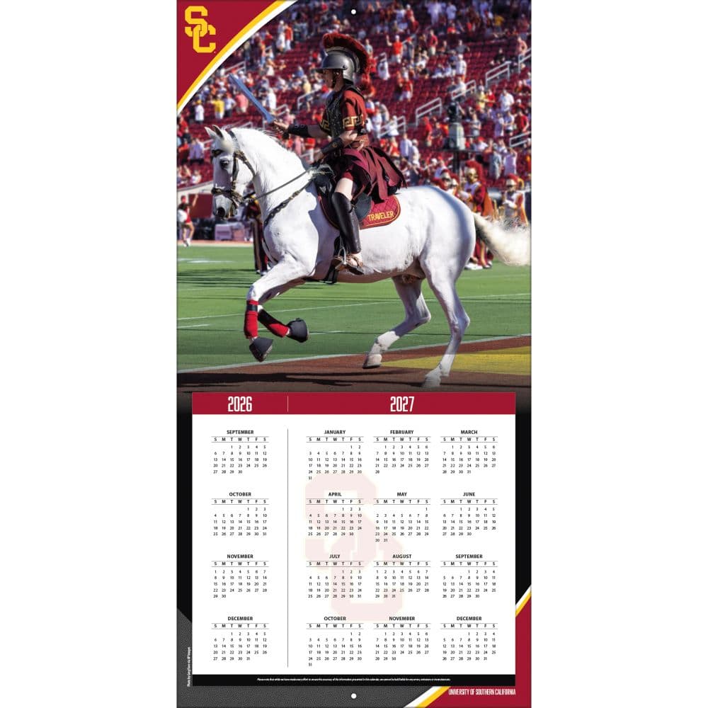 USC Trojans 2027 Wall Calendar Second Alternate Image