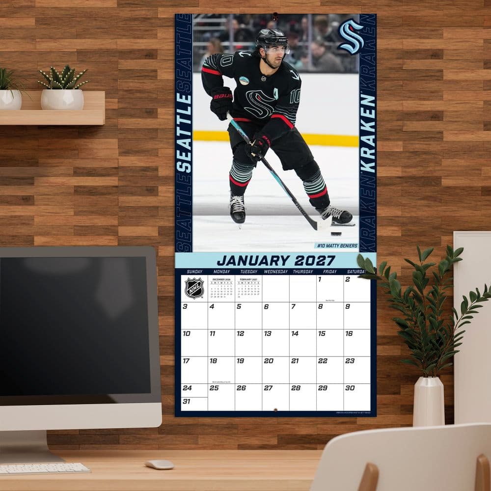 NHL Seattle Kraken 2027 Wall Calendar Fifth Alternate Image