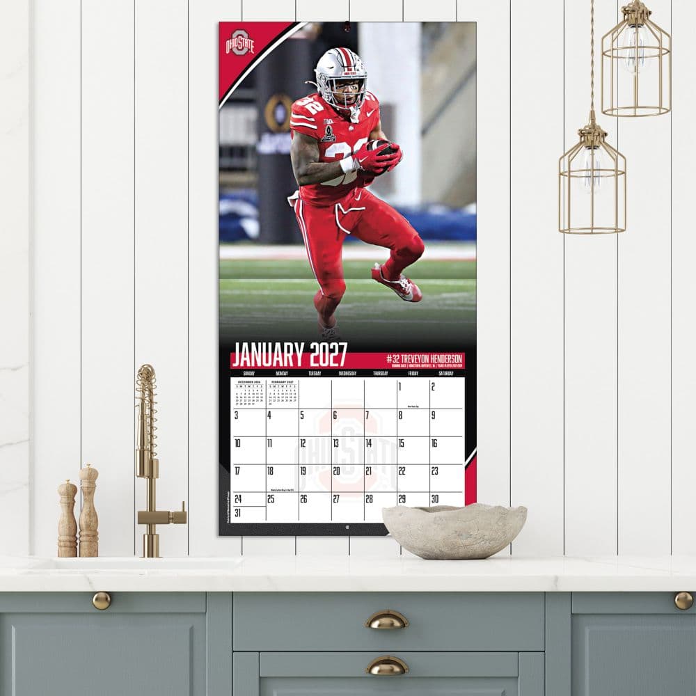Ohio State Buckeyes 2027 Wall Calendar Fifth Alternate Image