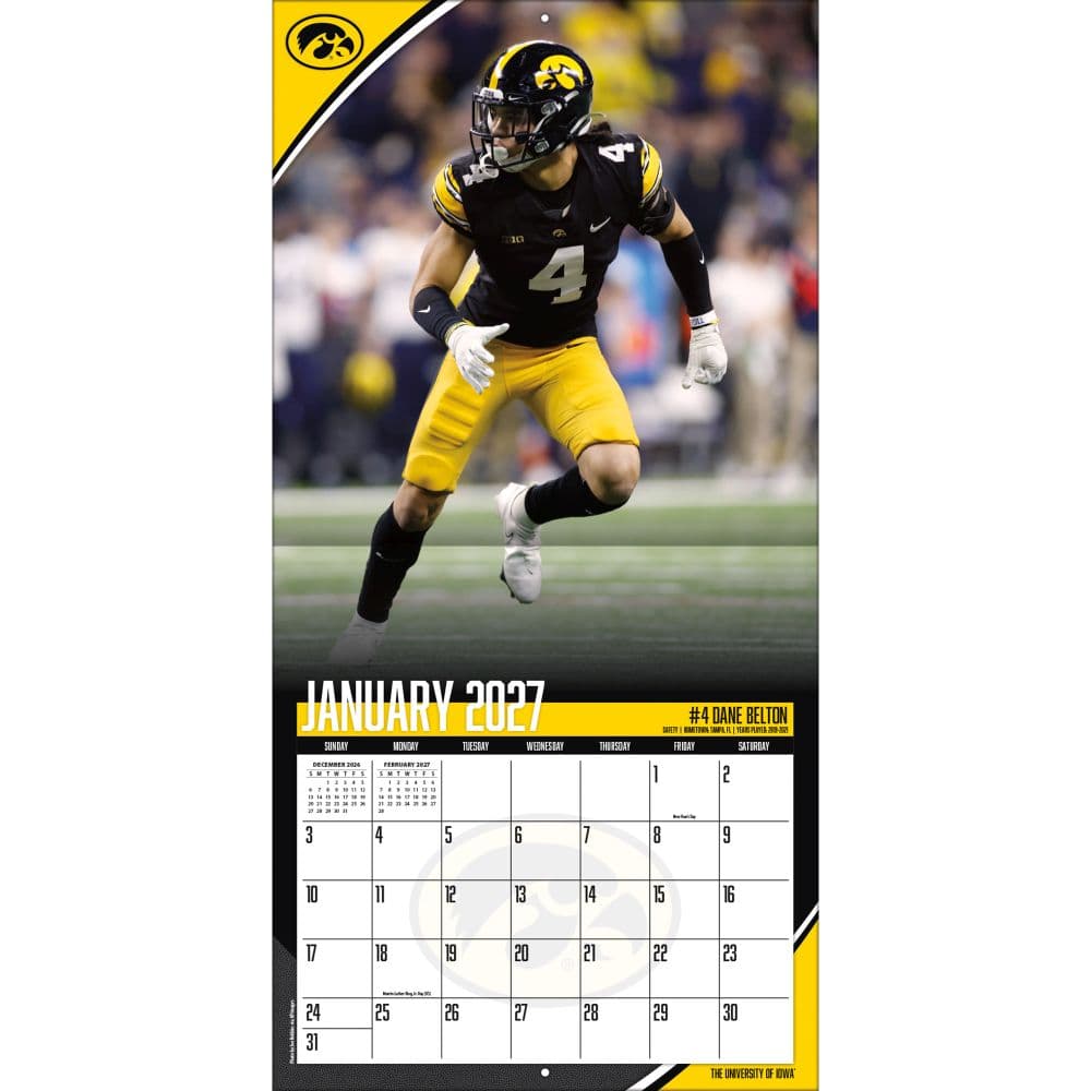 Iowa Hawkeyes 2027 Wall Calendar Third Alternate Image