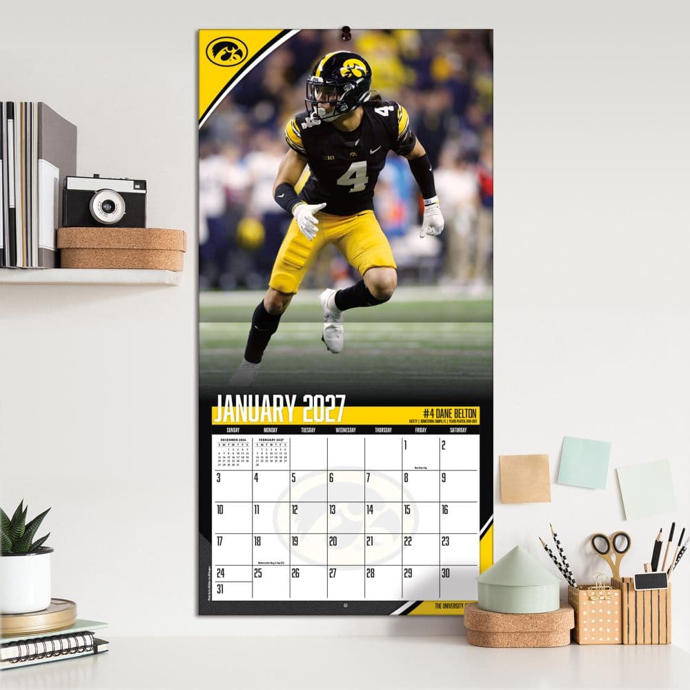 Iowa Hawkeyes 2027 Wall Calendar Fifth Alternate Image