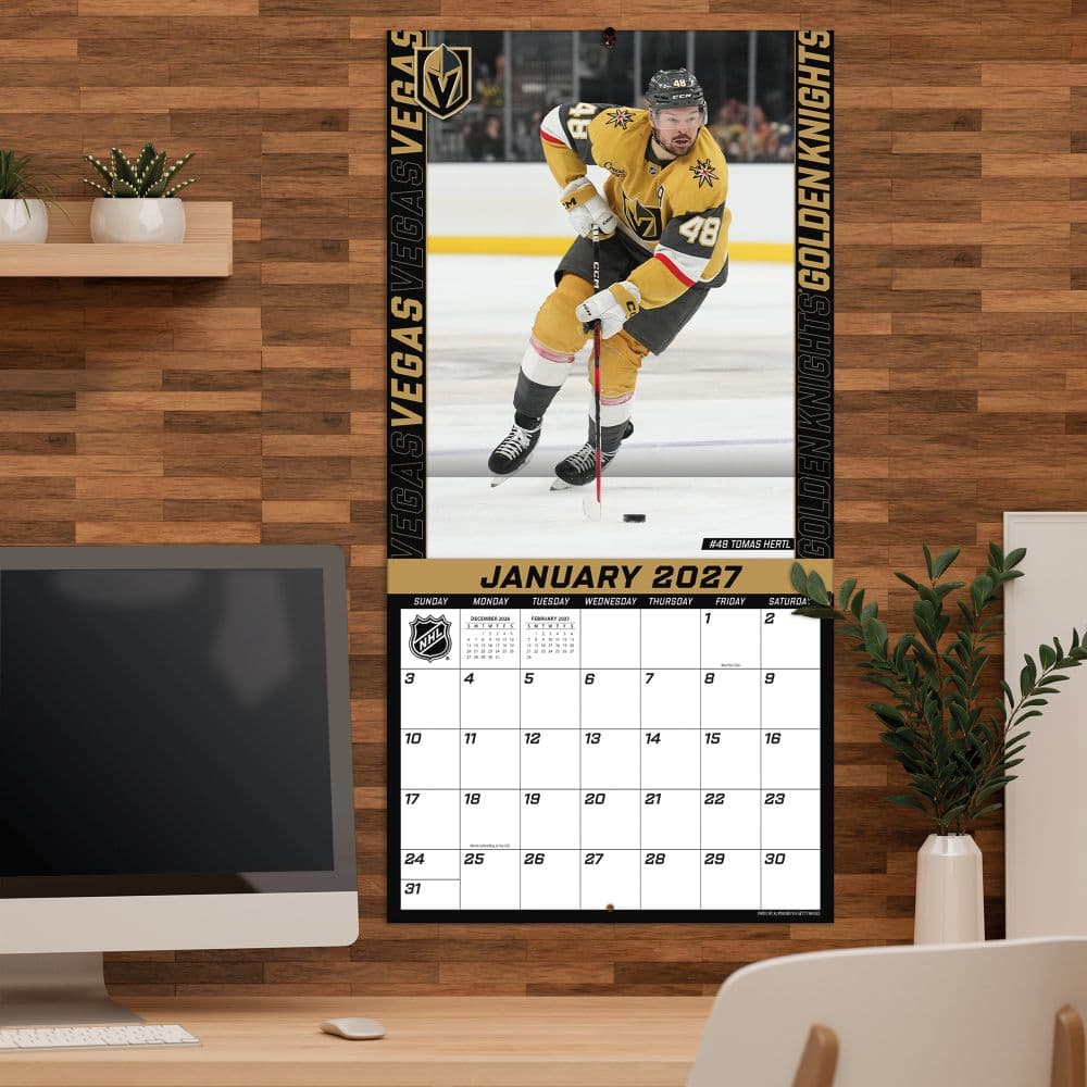 NHL Vegas Golden Knights 2027 Wall Calendar Fifth Alternate Image