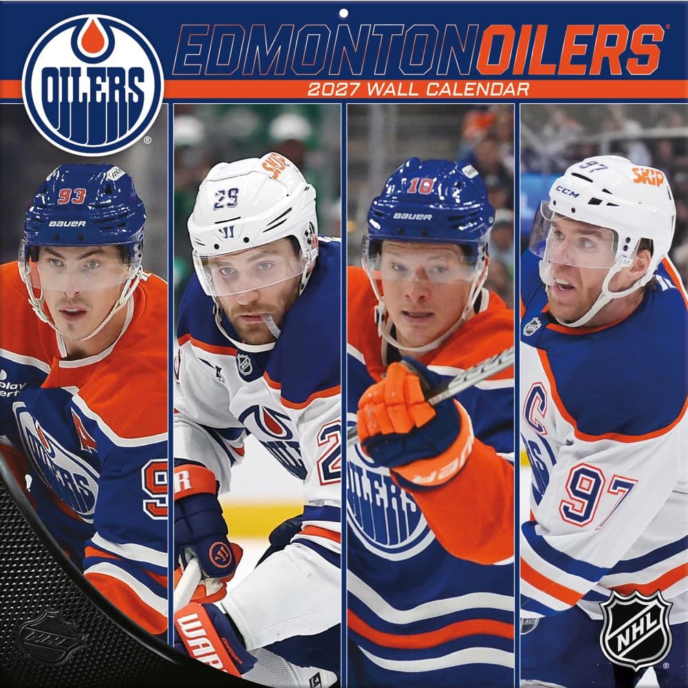 NHL Edmonton Oilers 2027 Wall Calendar Main Product Image