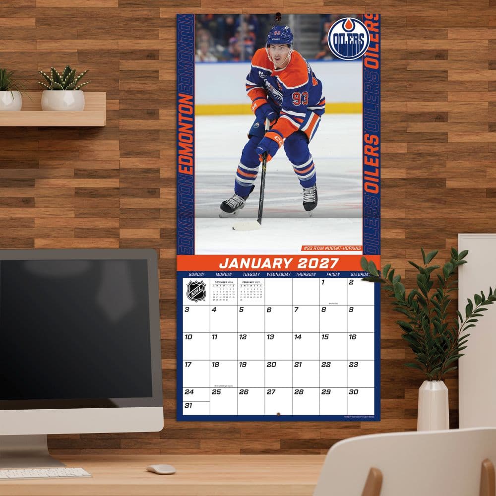 NHL Edmonton Oilers 2027 Wall Calendar Fifth Alternate Image