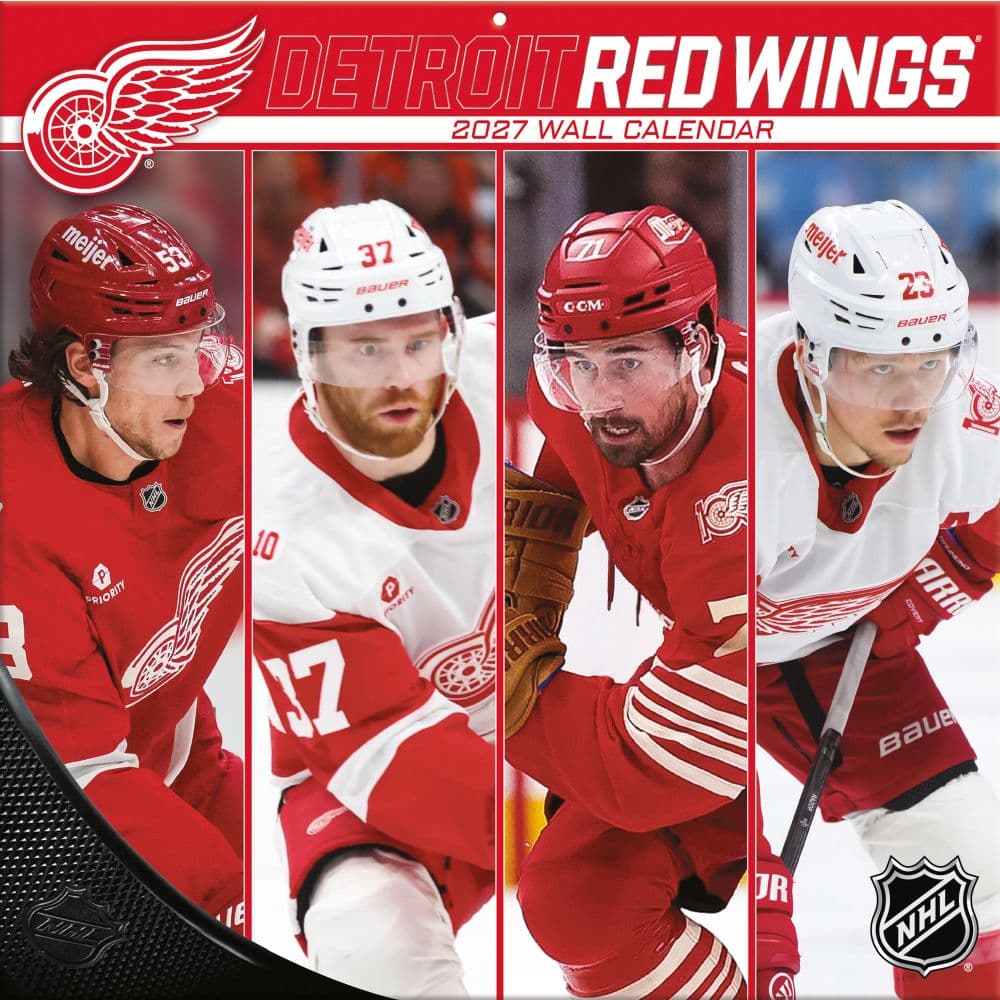 NHL Detroit Red Wings 2027 Wall Calendar Main Product Image