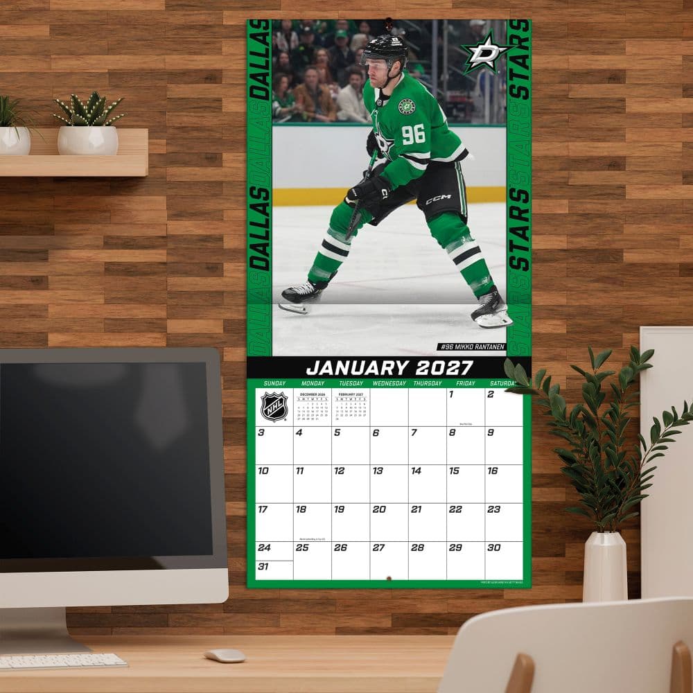 NHL Dallas Stars 2027 Wall Calendar Fifth Alternate Image