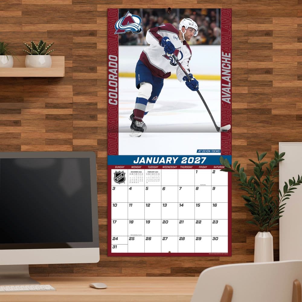 NHL Colorado Avalanche 2027 Wall Calendar Fifth Alternate Image