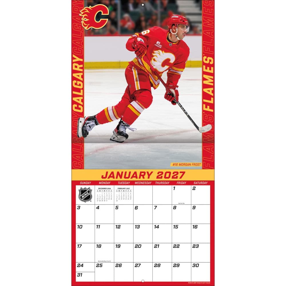 NHL Calgary Flames 2027 Wall Calendar Third Alternate Image