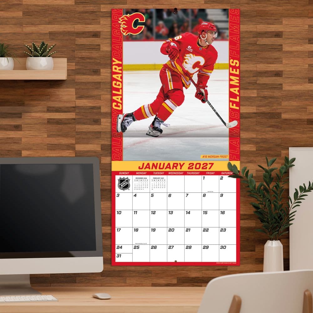 NHL Calgary Flames 2027 Wall Calendar Fifth Alternate Image