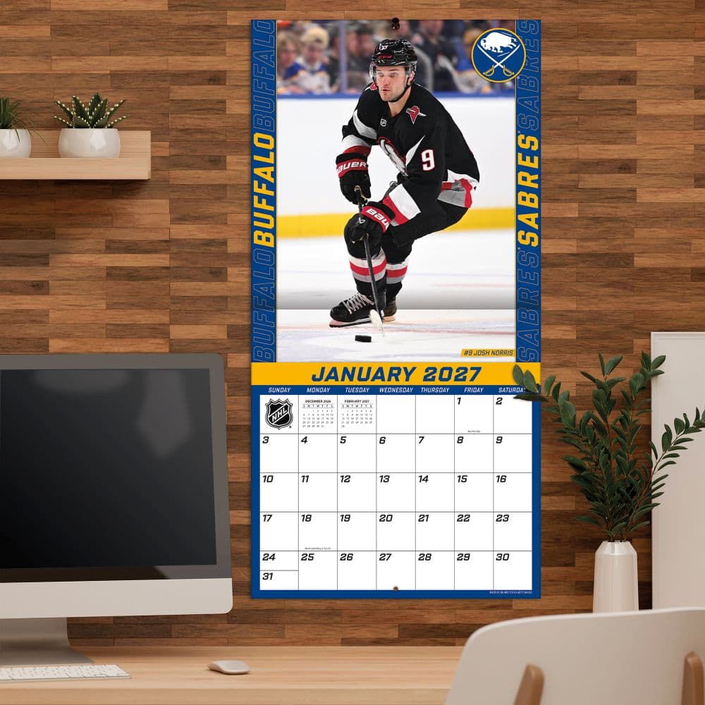 NHL Buffalo Sabres 2027 Wall Calendar Fifth Alternate Image