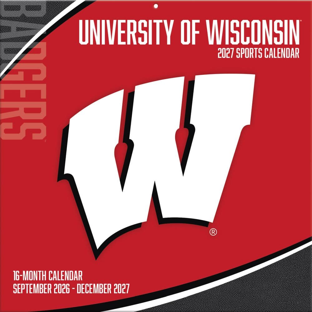 Wisconsin Badgers 2027 Wall Calendar Main Product Image