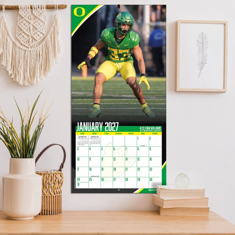 Oregon Ducks 2027 Wall Calendar Fifth Alternate Image