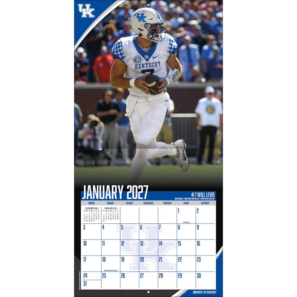 Kentucky Wildcats 2027 Wall Calendar Third Alternate Image
