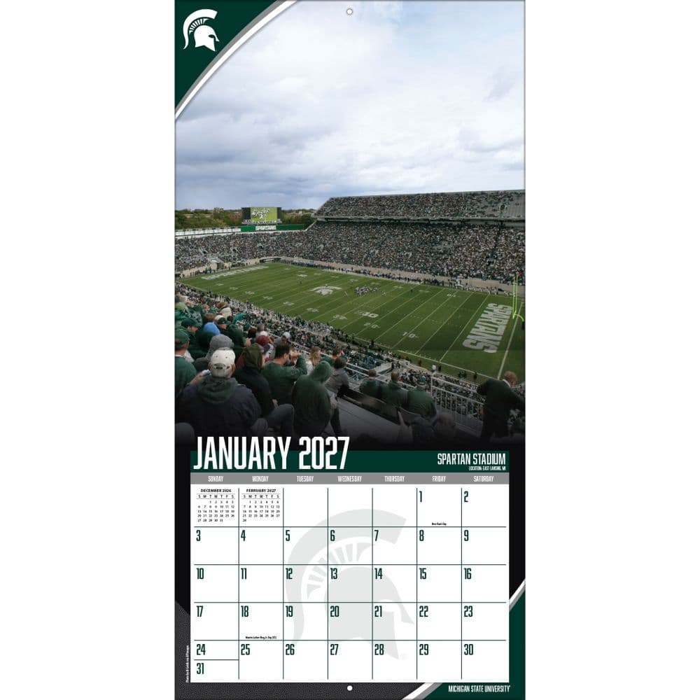 Michigan State Spartans 2027 Wall Calendar Third Alternate Image