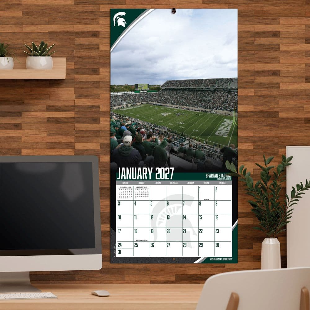 Michigan State Spartans 2027 Wall Calendar Fifth Alternate Image