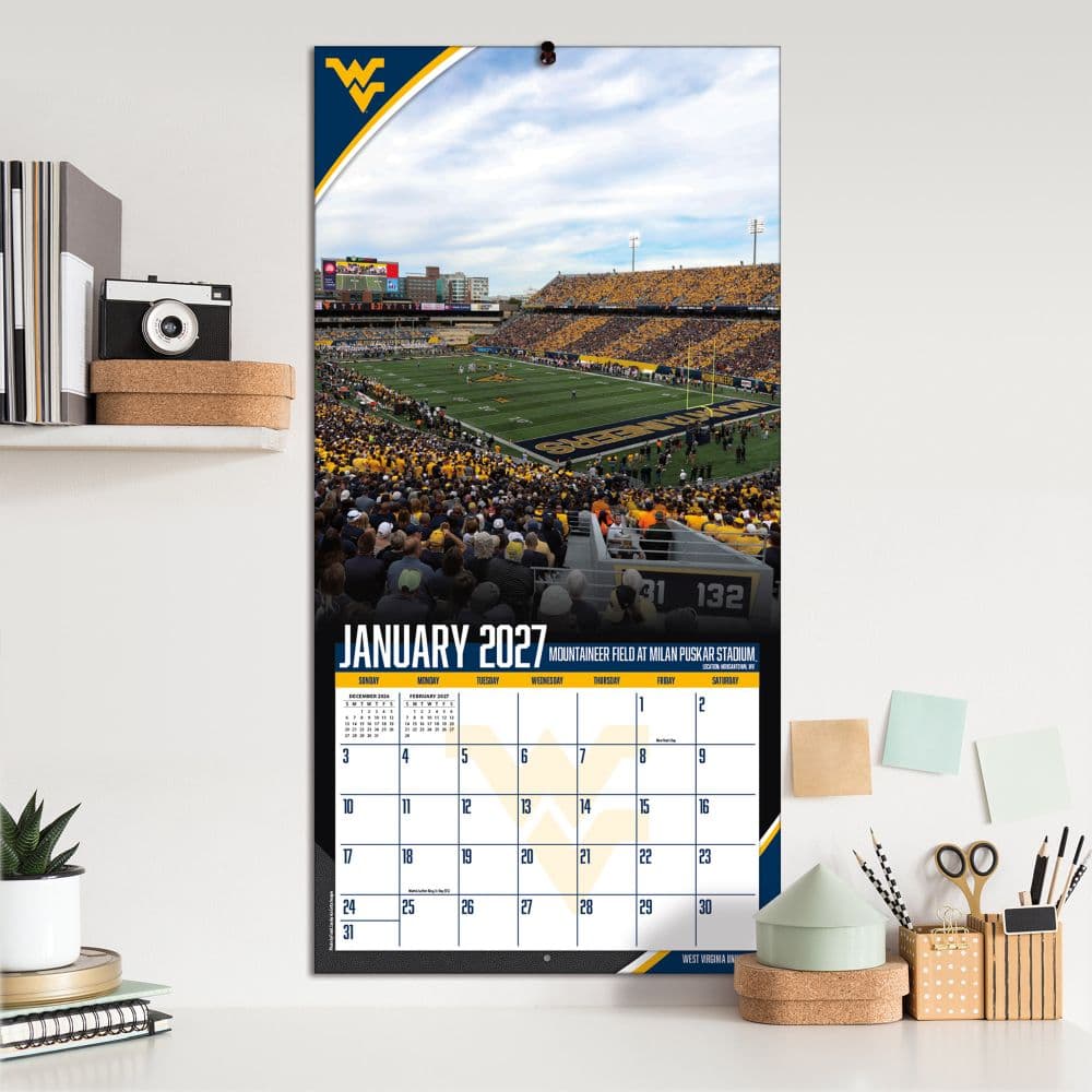 West Virginia Mountaineers 2027 Wall Calendar Fifth Alternate Image