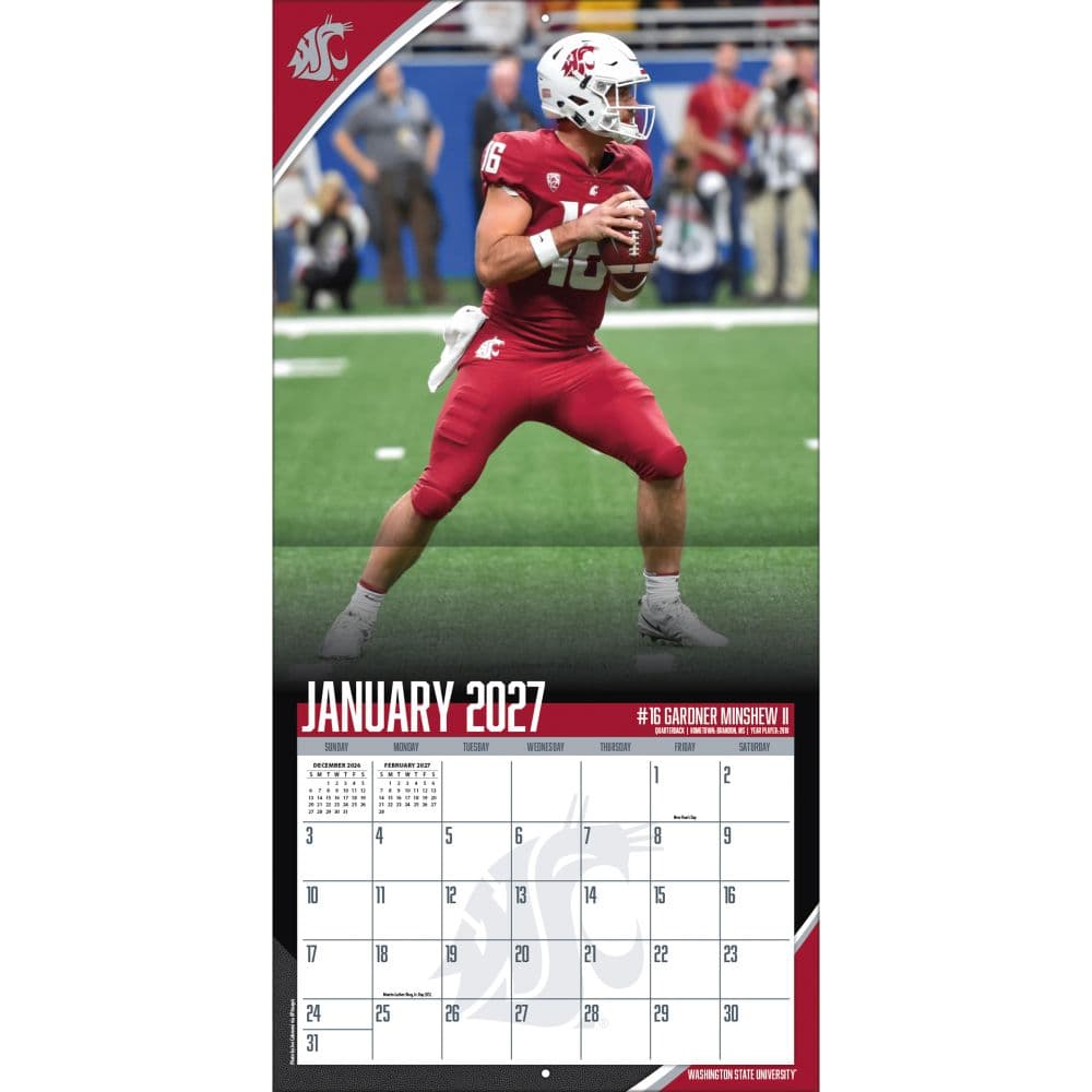 Washington State Cougars 2027 Wall Calendar Third Alternate Image