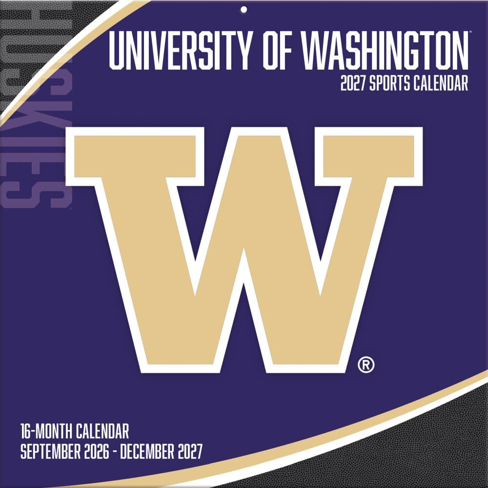 Washington Huskies 2027 Wall Calendar Main Product Image
