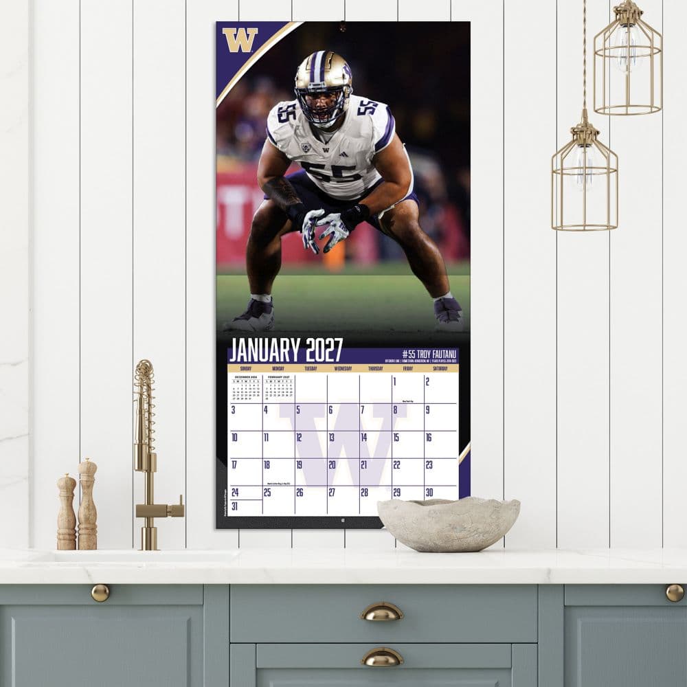 Washington Huskies 2027 Wall Calendar Fifth Alternate Image