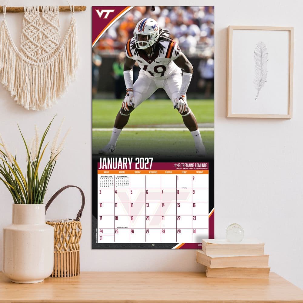 Virginia Tech Hokies 2027 Wall Calendar Fifth Alternate Image