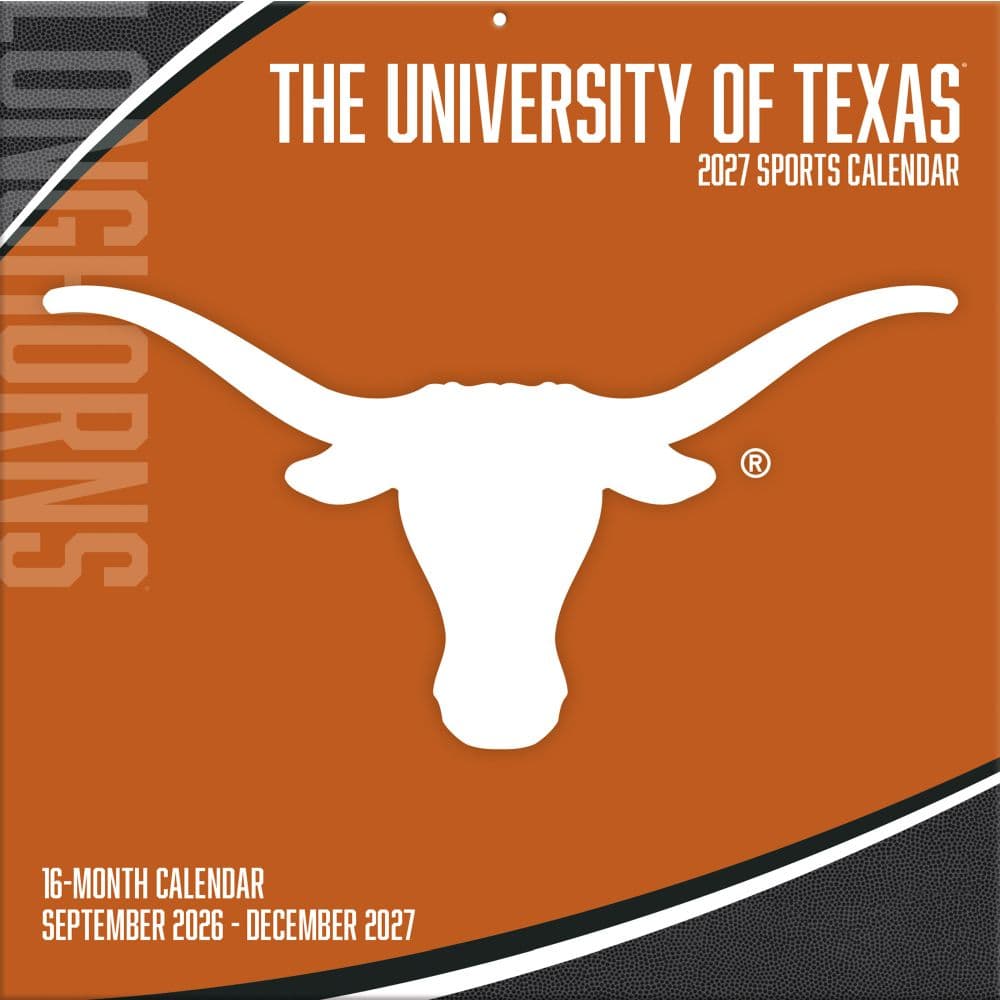 image Texas Longhorns 2027 Wall Calendar Main Product Image