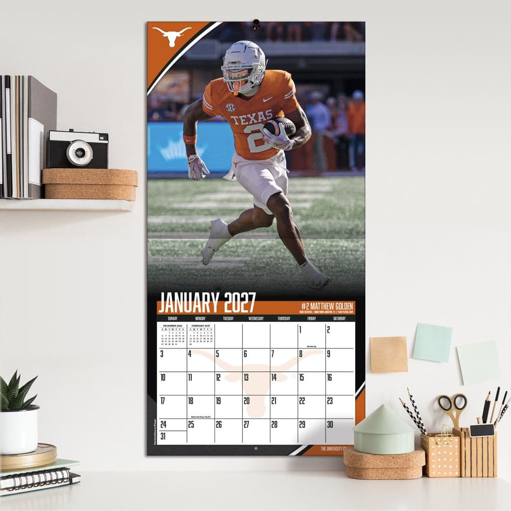 Texas Longhorns 2027 Wall Calendar Fifth Alternate Image