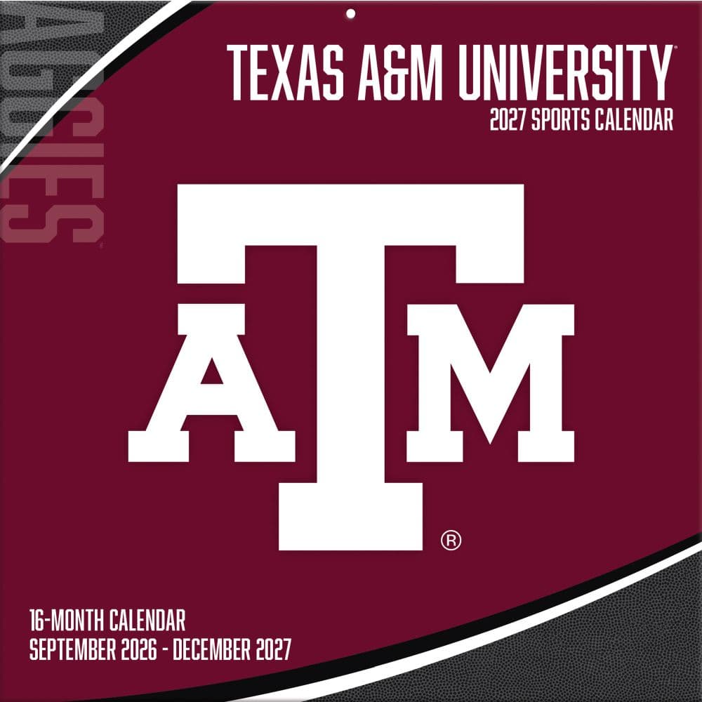 image Texas Aggies 2027 Wall Calendar Main Product Image