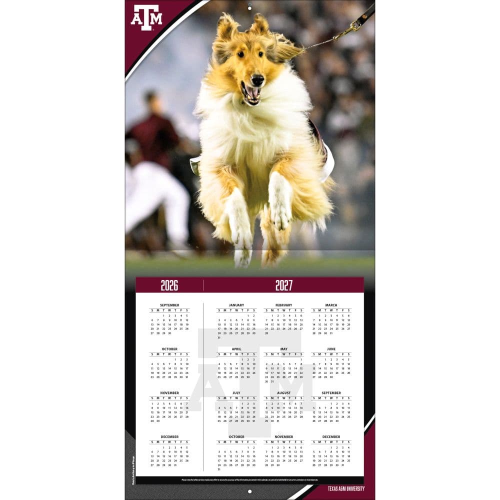 Texas Aggies 2027 Wall Calendar Second Alternate Image