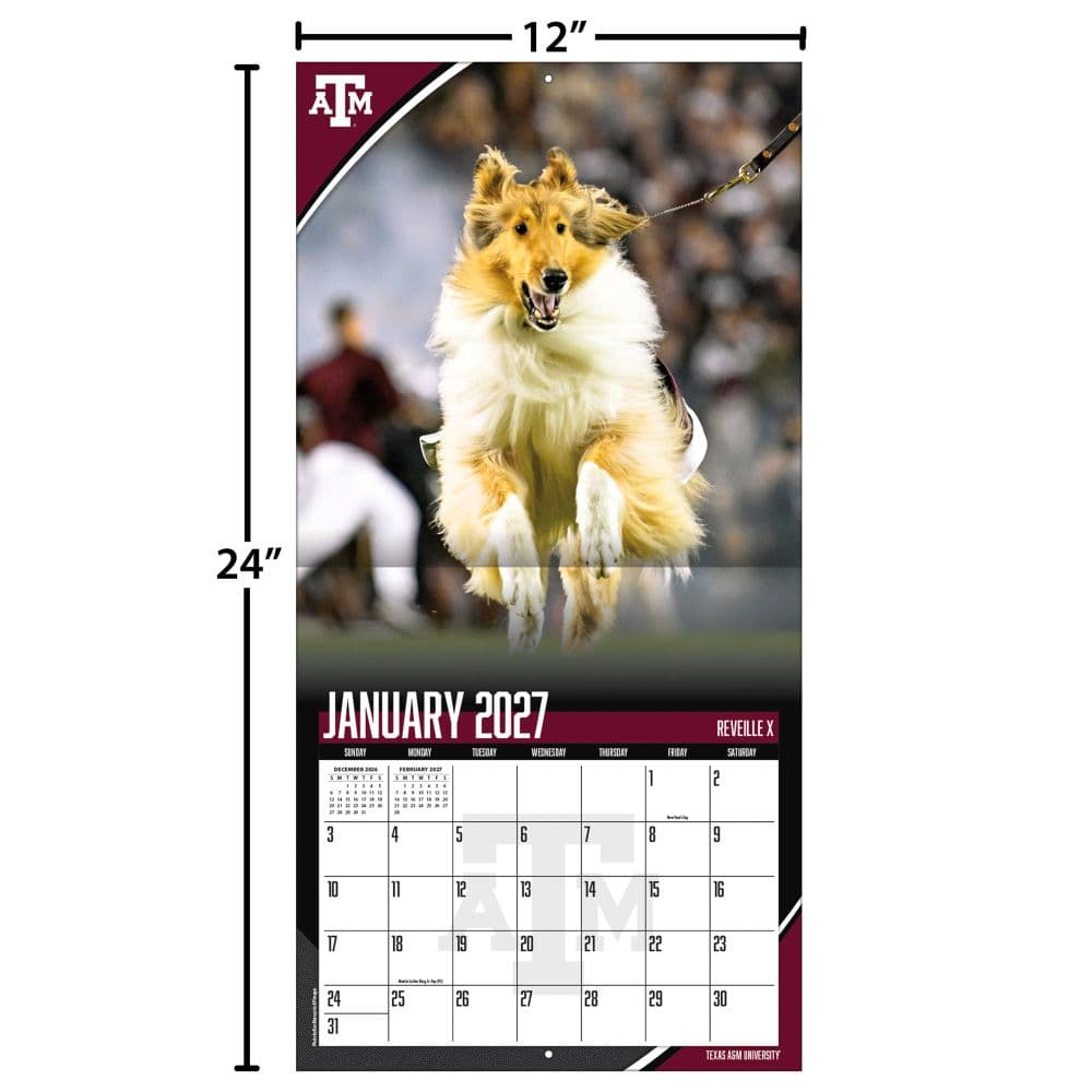 Texas Aggies 2027 Wall Calendar Fourth Alternate Image