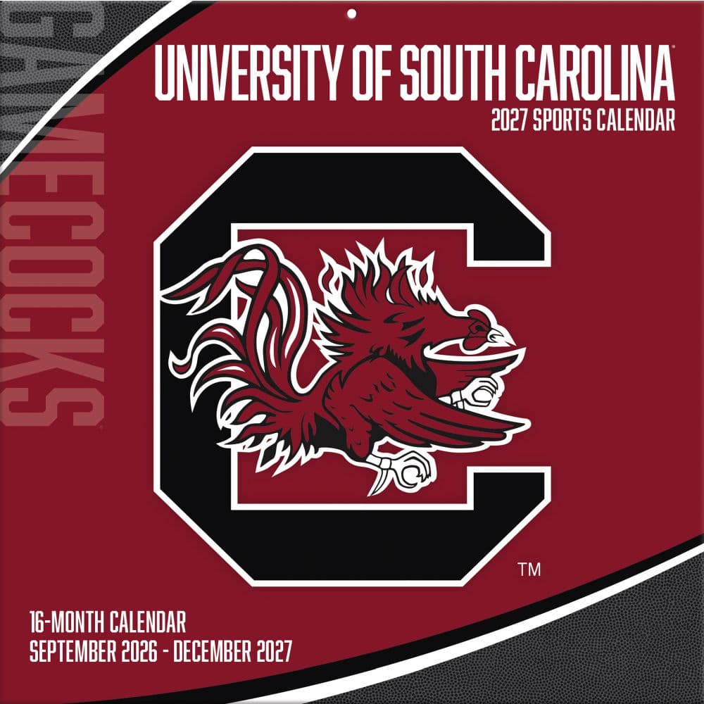 South Carolina Gamecocks 2027 Wall Calendar Main Product Image