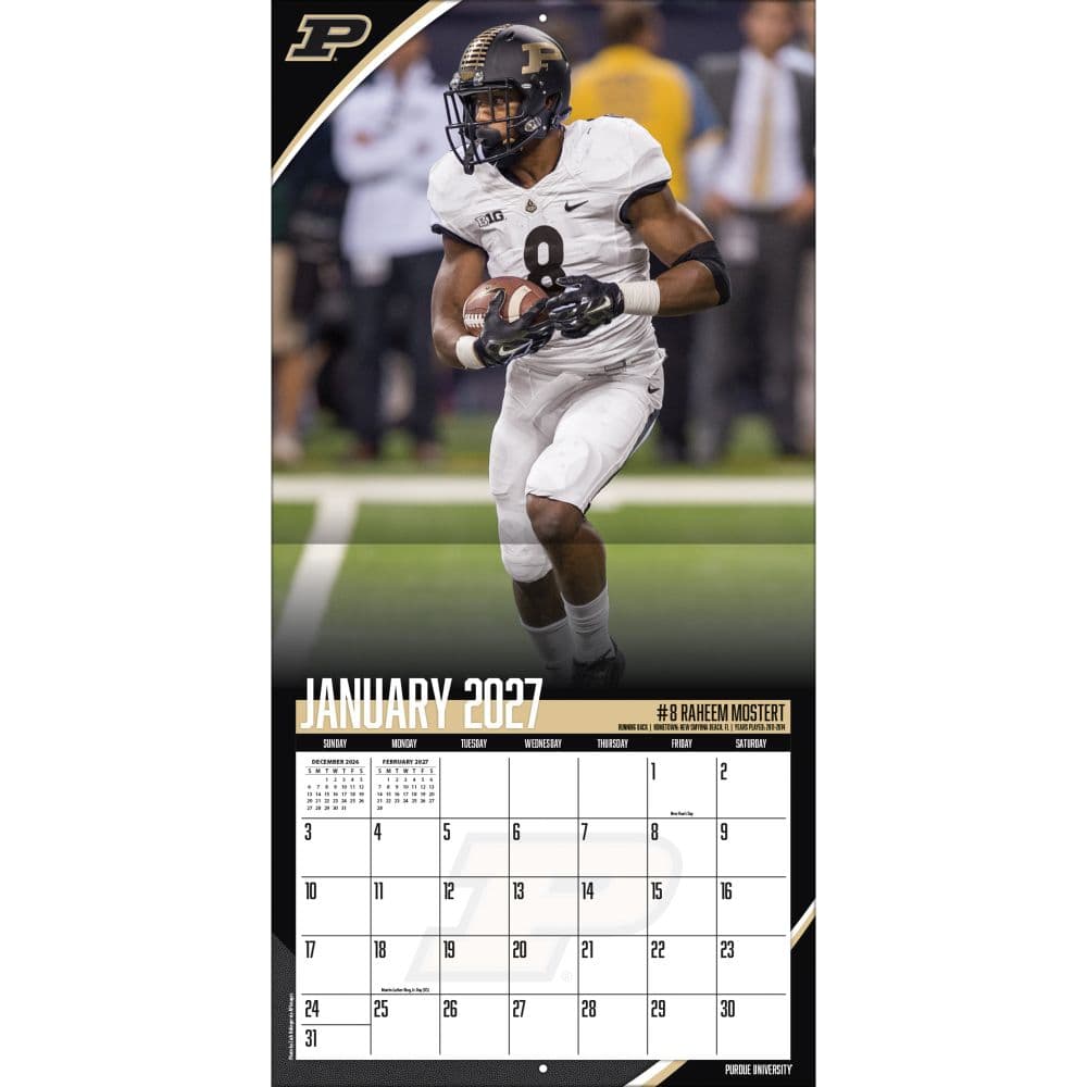 Purdue Boilermakers 2027 Wall Calendar Third Alternate Image