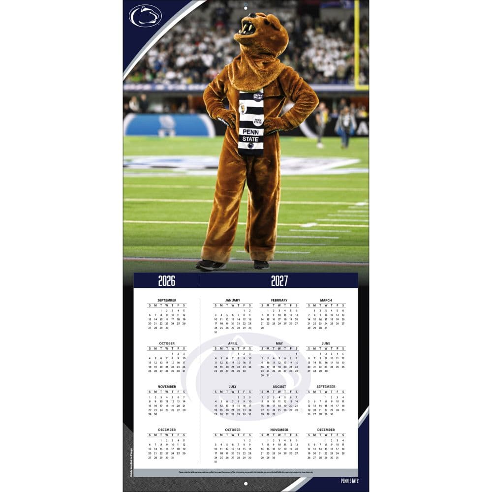 Penn State Nittany Lions 2027 Wall Calendar Second Alternate Image