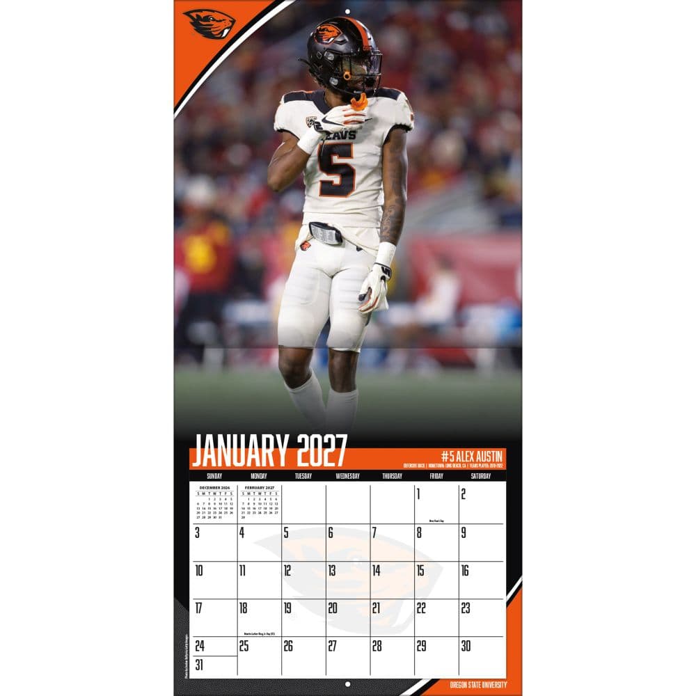 Oregon State Beavers 2027 Wall Calendar Third Alternate Image