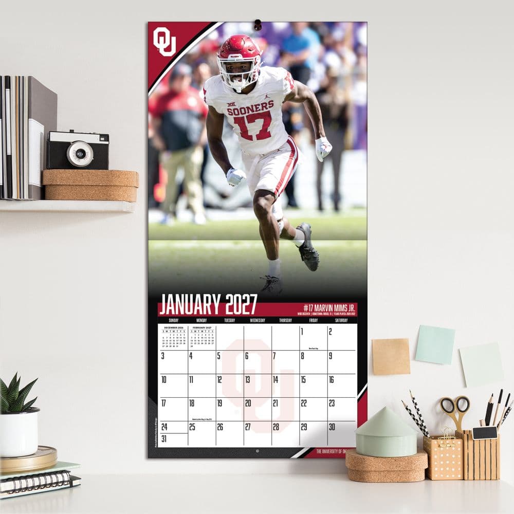 Oklahoma Sooners 2027 Wall Calendar Fifth Alternate Image