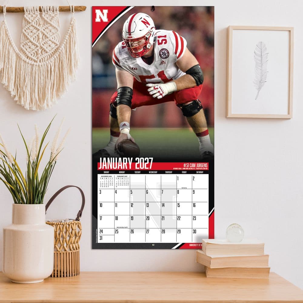 Nebraska Cornhuskers 2027 Wall Calendar Fifth Alternate Image