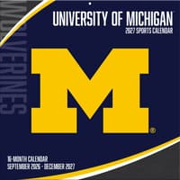 image Michigan Wolverines 2027 Wall Calendar Main Product Image