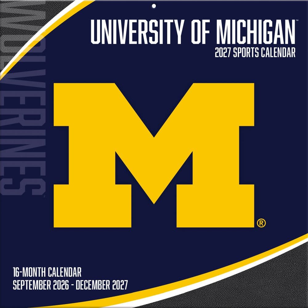 image Michigan Wolverines 2027 Wall Calendar Main Product Image