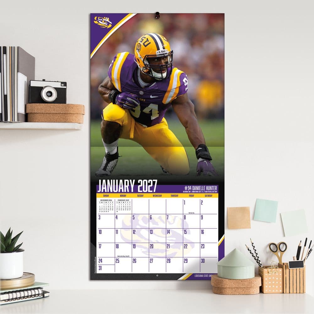 LSU Tigers 2027 Wall Calendar Fifth Alternate Image