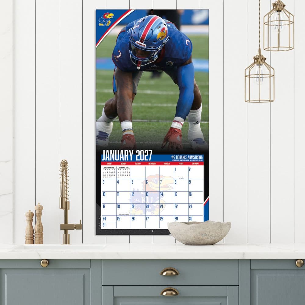 Kansas Jayhawks 2027 Wall Calendar Fifth Alternate Image