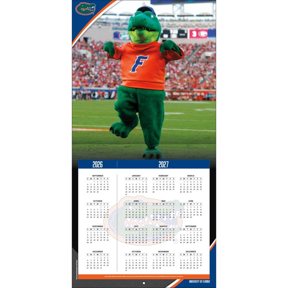 Florida Gators 2027 Wall Calendar Second Alternate Image