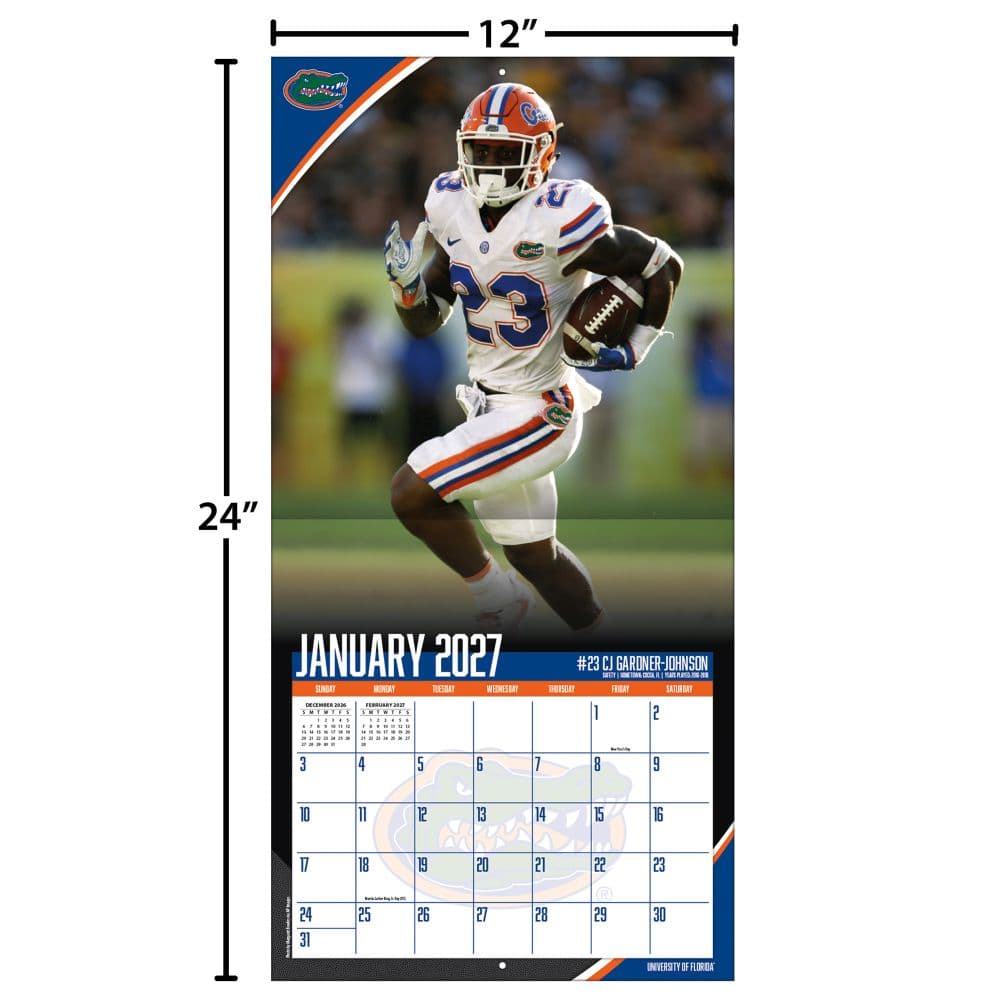 Florida Gators 2027 Wall Calendar Fourth Alternate Image