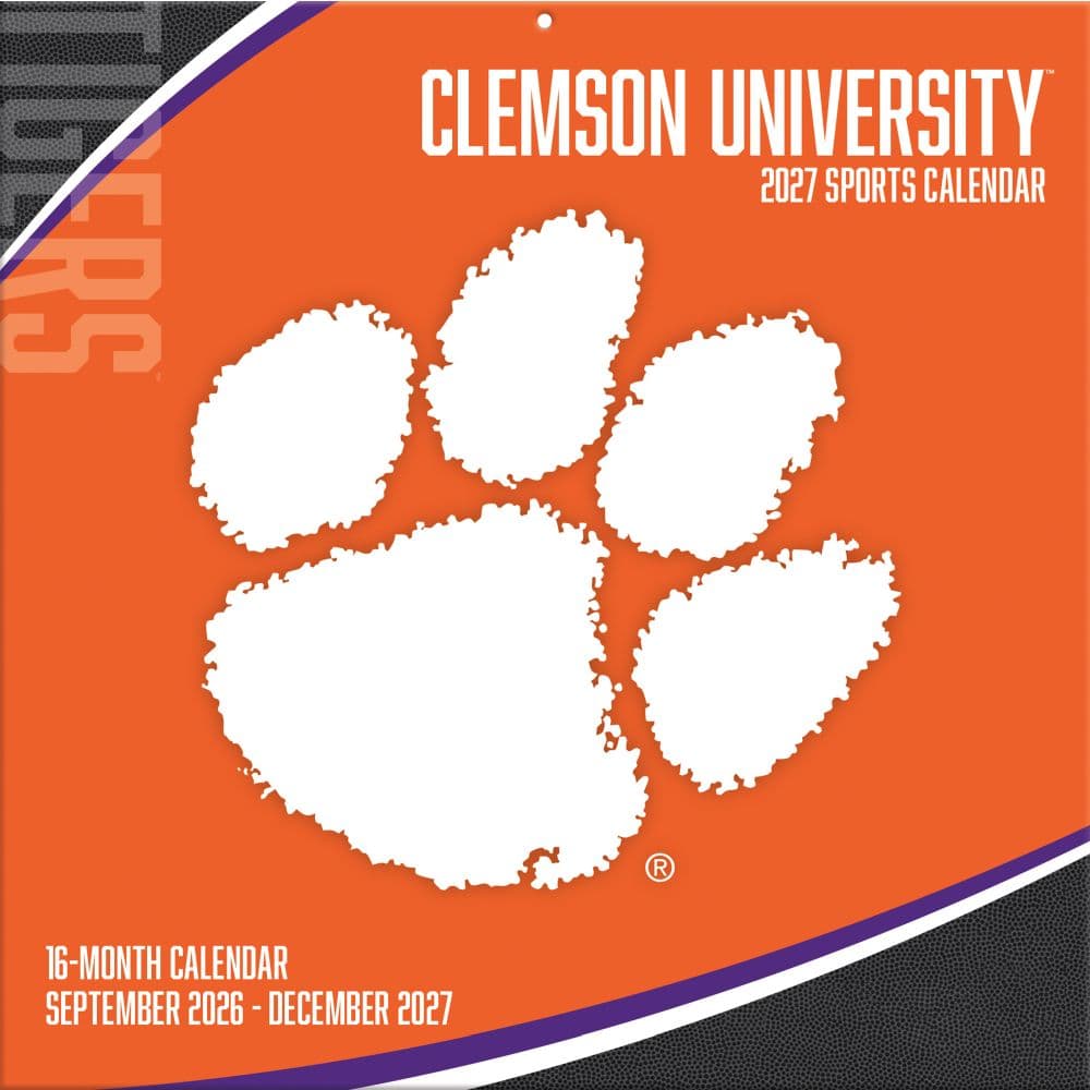 Clemson Tigers 2027 Wall Calendar
