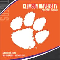image Clemson Tigers 2027 Wall Calendar Main Product Image