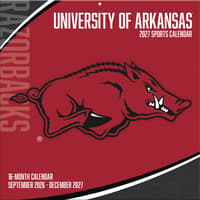 image Arkansas Razorbacks 2027 Wall Calendar Main Product Image