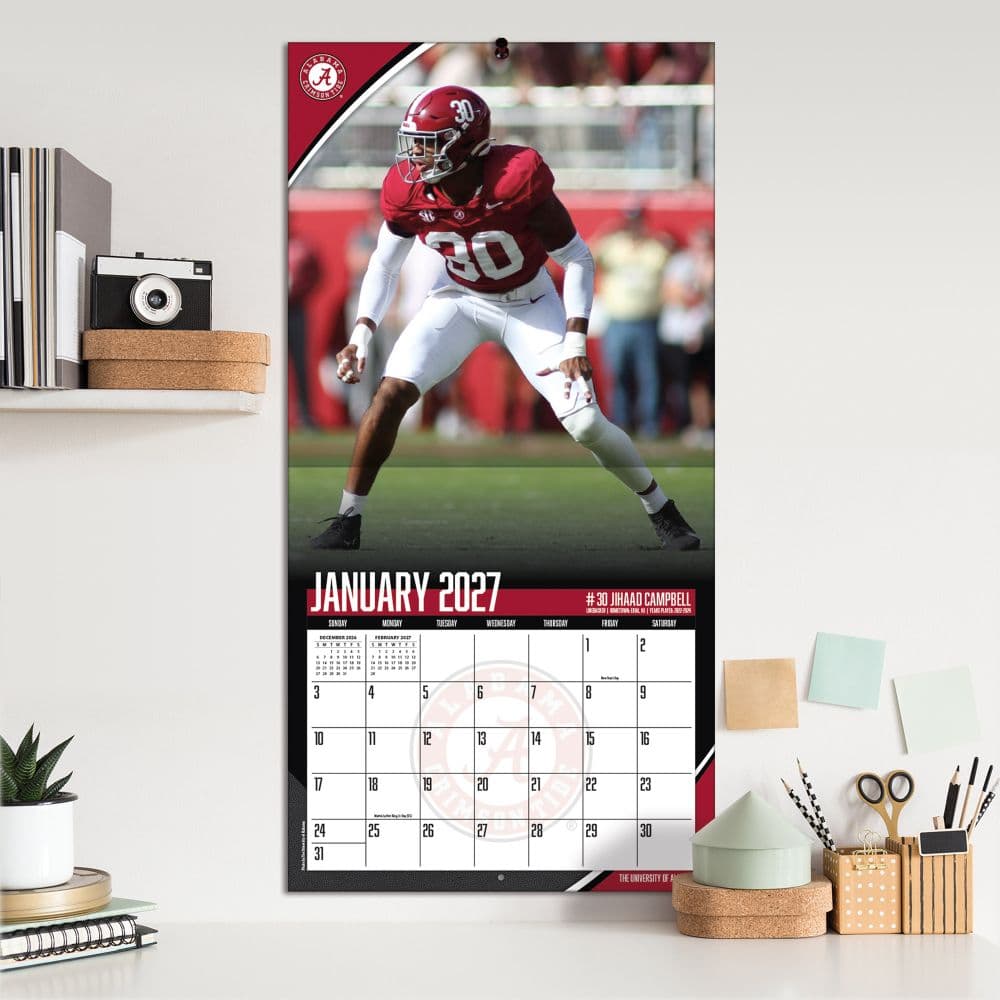 Alabama Crimson Tide 2027 Wall Calendar Fifth Alternate Image